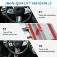 thumbnail image 5 of Furulu Carbon Fiber Look Steering Wheel Cover Trim For Bmw 3 4 Series G20 G42 2019-2023, 5 of 5