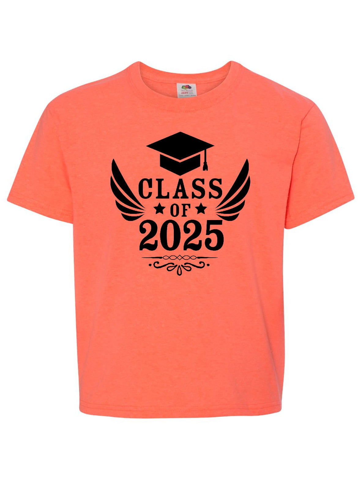 Class of 2025 with Graduation Cap and Wings Youth TShirt