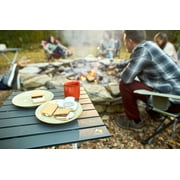 GCI Outdoor Compact Camp Table 20 Lightweight Folding Side Table, Black Chrome