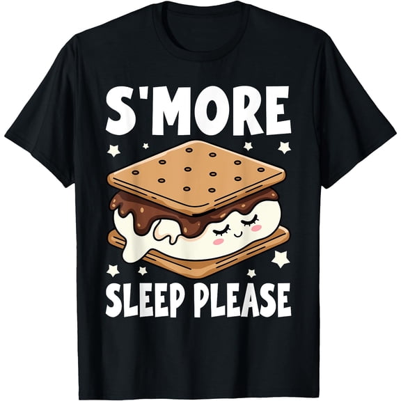 S'more Sleep I Marshmallow Pajamas for Boys Girls Camping T-Shirt