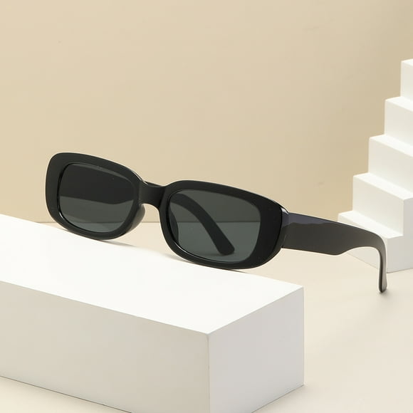 New Small Sunglasses Ladies Fashion Retro Designer Hip Hop Square Sunglasses Women's Glasses Women's Glasses UV400 BLACK