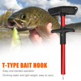 thumbnail image 3 of Extractor de anzuelos de pesca en forma de T de 17 cm, aparejos extractores de ganchos (rojo) Likrtyny Deportes al aire libre Salida diaria Juego de fiesta, 3 of 9