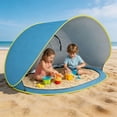 thumbnail image 1 of YWIYIUD 1PC Portable UVResistant Beach Tent Lightweight and Foldable Beach Tent Practical BeachEssentials Suitable for Outdoor Travel Vacation and Camping, 1 of 7