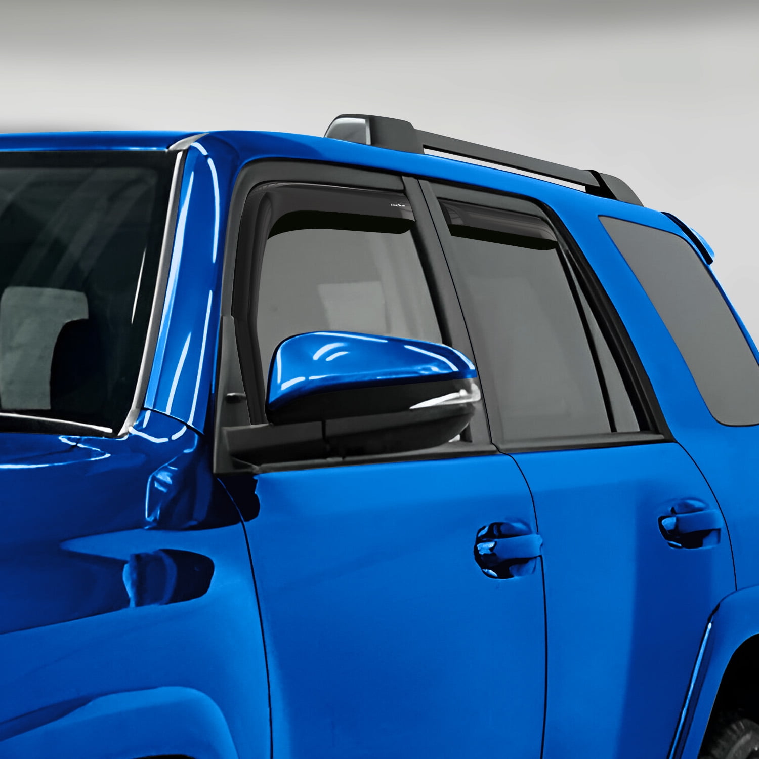 Goodyear Shatterproof in-Channel Window Deflectors for Trucks Toyota 4Runner 2010-2024, Rain Guards, Window Visors for Cars, Vent Deflector, Car Accessories, 4 pcs- GY003422LP
