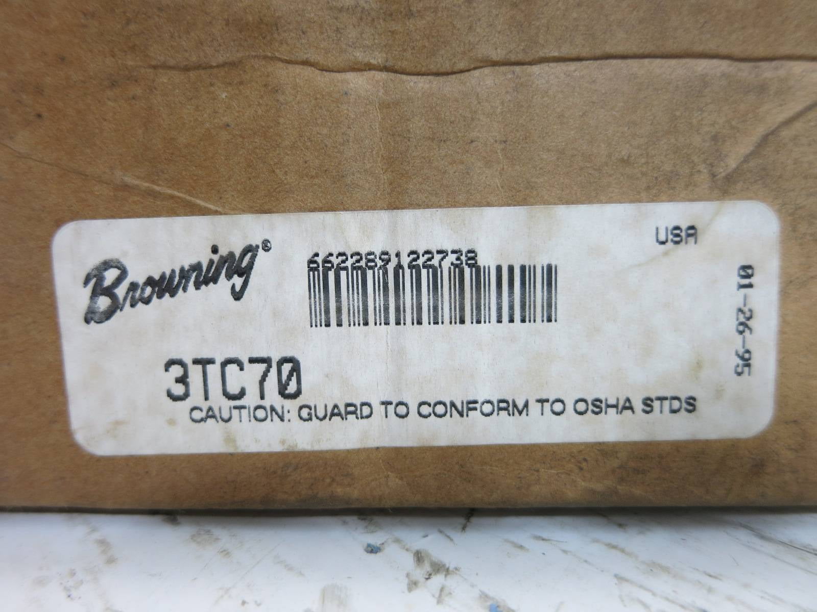 New Browning 3TC70 Split Taper Sheave 3 Groove C Belt NIB 