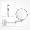 thumbnail image 1 of Wall Mounted Makeup Mirror With 3 Color Modes, 5x Magnifying Led Mirror, 1 of 4