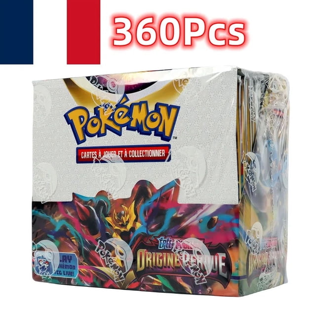 Piezas Pokémon francés TCG:Sword & Shield Lost Origin Booster Box, tarjeta de Pokémon, paquete de 36, 360