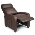 thumbnail image 2 of Spaco Recliner Sofa Wingback Chair with Massage Function-Brown, Single Sofa, Home Theater Seating Office for Adults, 2 of 10