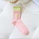 thumbnail image 1 of Zhuge 10 pares de calcetines finos de algodón para mujer, calcetines de algodón suave para mujer por encima del tobillo (rosa), 1 of 2