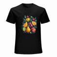 thumbnail image 1 of Fruit Pattern T-shirt Strawberry Lemon T-shirt Illustration Art Aesthetics T-shirt, 1 of 5