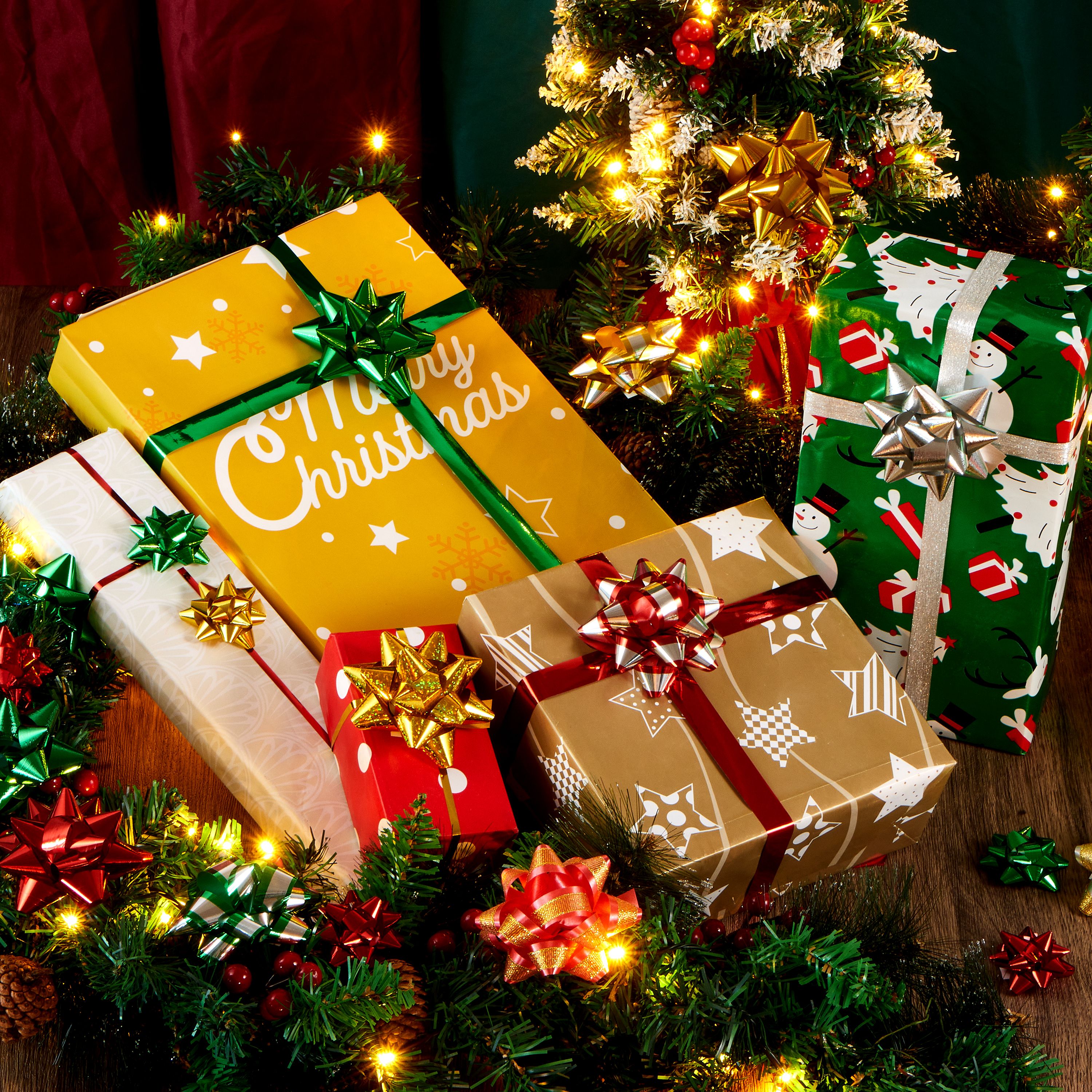Joyfy 50-Piece Christmas Gift Bows & Ribbons Assortment photo 7