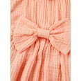 thumbnail image 4 of jaweiw Newborn Infant Baby Girls Cotton Linen Romper Jumpsuit Ruffle Halter Sleeveless Bodysuit Outfit Summer Clothes, 4 of 6