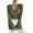 Army Green, variant on ShiShine Womens Deep V Neck Sexy Wrap Sweater Long Sleeve Slim-Fitted Top