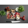 thumbnail image 3 of Chihuahua Cozy Christmas Glass Cutting Board Large 12 in x 15 in, 3 of 5