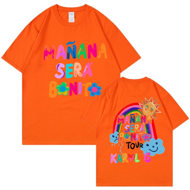Camiseta de Manana Sera Bonito para mujer, ropa de calle de manga corta, Karol G Merch Music, Will Be Nice, moda de Sirena