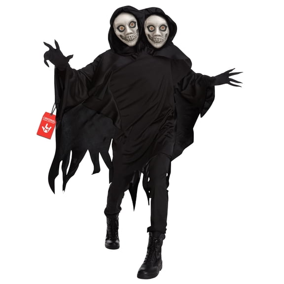 Morph Ghoul Costume Adult, Grim Reaper Costume, Soul Taker Ghost, Scary Mens Dementor Halloween Monster Ghost Wendigo Outfit