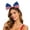 Blue, variant on Win s Way Flag Bow Headband, Soccer Fan Hair Accessory Sports Party Headwrap, National Flag Hair for Game Day, Patriotic Cheer Hairband for Women and Girls
