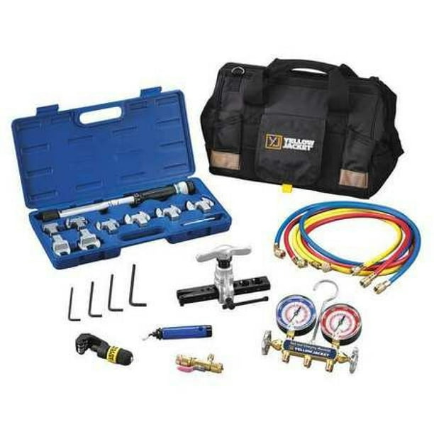 YELLOW JACKET 60991 MiniSplit Tool Kit,2Valve