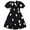 Black, variant on MHZLDYZ Girls Dresses Size 14 Girls' Clothes Big Children's Dress Short Sleeved Square Neck Dress Polka Dot Dress Summer Dress Dress for Kids Little Girls Dresses(Black,130)