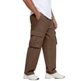 thumbnail image 2 of Fabrcox Pants Cargo for Man Straight Leg Baggy Men's Jogger Pants Workout Summer Lightweight Men's Trousers with Multiple Pockets, 2 of 8