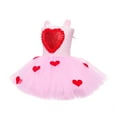 thumbnail image 5 of Child Girls Birthday Party Tulle Pageant Dress Valentine's Day Party Festival Gown Dresses Pink S(2 Years-3 Years), 5 of 8