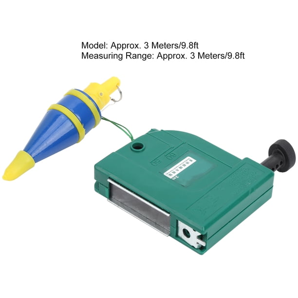 Builder 2 Uds Martillo Para Alambre Magnético Línea Caída Plomada Bobs 3 Metros Herramienta De Medición Vertical De Acero De aleación