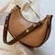thumbnail image 1 of Bolsa Para Las Axilas Bolso de media luna para mujer, bolso Retro de lujo de cuero PU, bolso para axila, bolso de media luna para mujer, 1 of 8