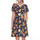 thumbnail image 1 of Easygdp Gingerbread Delights para Vestido Transpirable de Mujer, Vestido Suelto de Manga Corta con Pliegues y Bolsillos para el Verano, 1 of 6