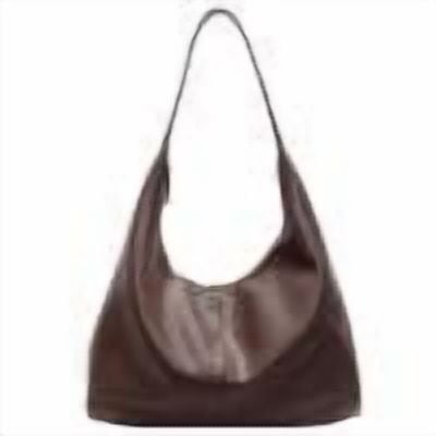 Slouchy Hobo Bag For Women Zipper Shoulder Bag Pu Leather For Travel Fashion Bag (Coffee)