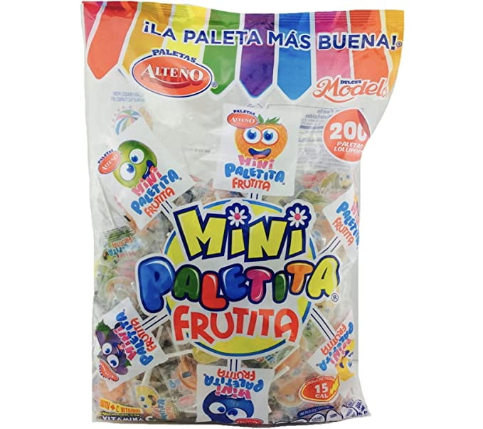 Alteno Mini Frutita Assorted Flavored Lollipops 200 pcs (BUY 2 GET 1 FREE)