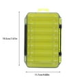 thumbnail image 2 of facefd Boîte de Pêche Rangement Appât Leurre Compartiments Conteneurs Double Face Organisateur Sac à Dos Outils Accessoire Capacité Vert Jaune, 2 of 6