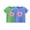 Green 1, variant on Kaemgyyd 2 Pack Toddler Baby Summer Clothes Fashion Heart Short Sleeve T-Shirt Casual Loose Crew Neck Tee Tops for 1-14 Years