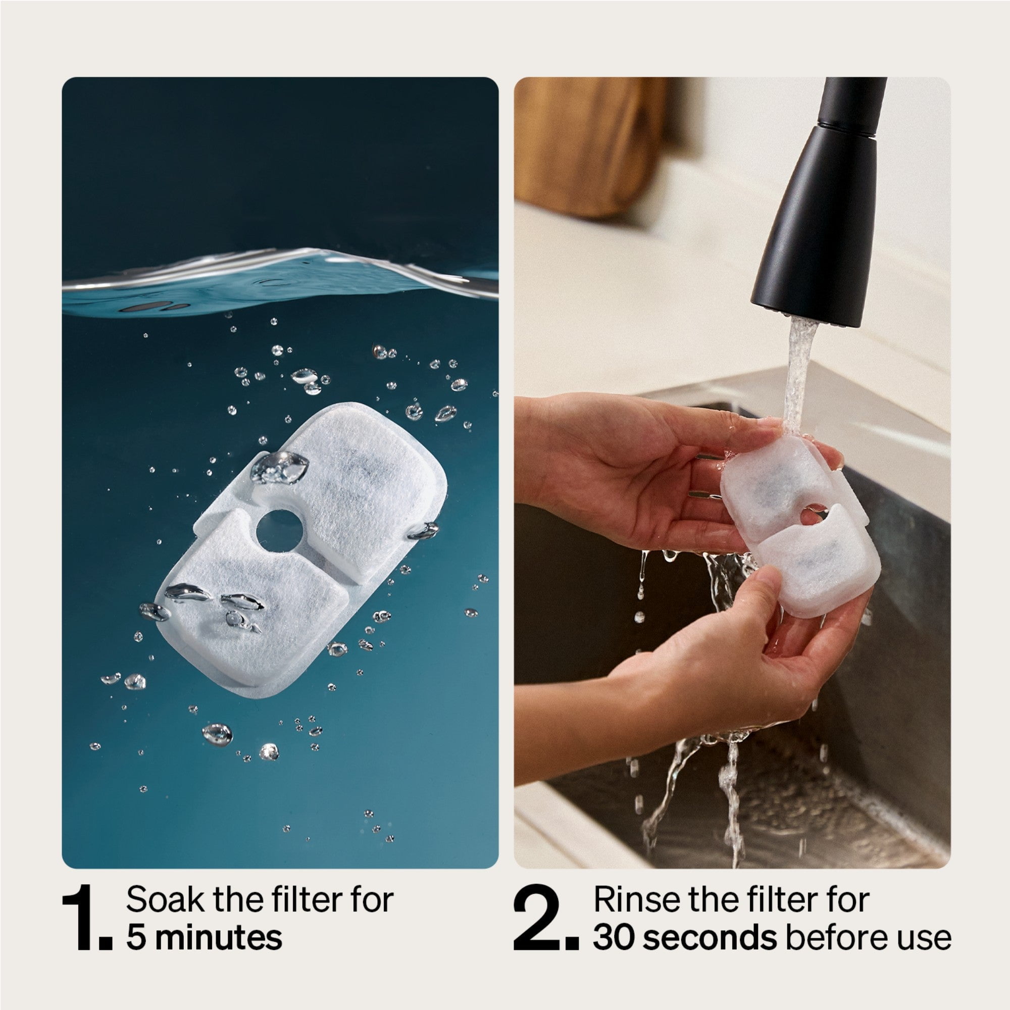 Petlibro Replacement Filters for Dockstream & Dockstream 2 Cat Water Fountains, Compatible with PLWF105/PLWF115/WF106/WF116, 8-Pack White Filters, 4-Month Supply for Ultra Quiet Pet Water Fountain