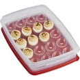 thumbnail image 6 of Rubbermaid Egg Keeper Food Storage Container, Clear/Red, 1 Count, A Practical Choice for Party Transportation and Holidays, 6 of 7