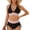 Black, variant on Swimsuit for Women Bathing Suits 2 Piece Swim Suit Set High Waisted Tummy Control Bikini Sets