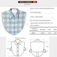 thumbnail image 2 of Camicover Women's Casual Boho Floral Printed Button Down Half Blouse Vintage Fake Collar Dickey, 2 of 3