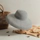 thumbnail image 1 of Sombrero de paja de color arcoíris para mujer, sombrero de paja de ala grande de verano, protector solar para vacaciones en la playa, sombrero de paja de pescador, 1 of 4