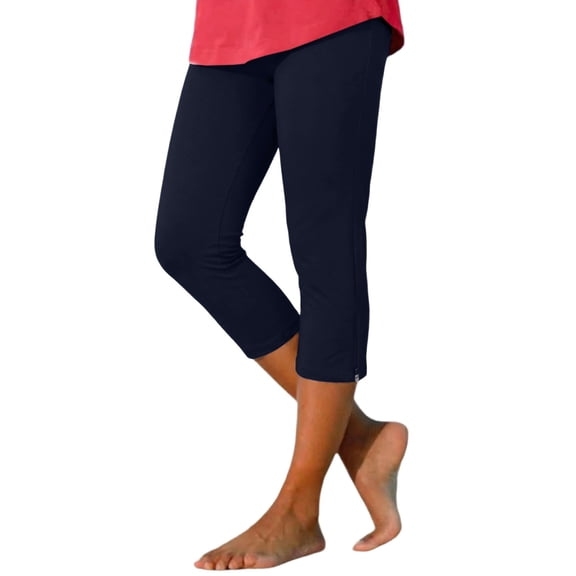 XUANTAOO Capri Leggings For Women 2026 Trendy Zipper Knee Length Trousers Summer Womens Capri Pants Trendy Lightweight Ladies Clothing Navy Capri Pants For Women