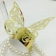 thumbnail image 4 of Zhuge 50 piezas de porta servilletas con forma de mariposa cortadas con láser: lazos para sillas, manteles y servilletas de papel (dorado), 4 of 5
