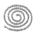 thumbnail image 4 of Collar de cadena Accesorio de cadena de mano para hombres Niños cómodos pulsera de acero inoxidable resistente para aniversario de graduación de la Longitud 18 cm, 4 of 10