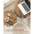 thumbnail image 2 of Boutique Home Modern Geometric Design Round Coffee Accent Tables, Set of 2 Side Tables, 2 of 7