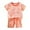 Pink-02, variant on Girls' Clothing Sets Summer Cartoon Printed Short Sleeve Tshirt Tops and Shorts Cool Set Boys Clothes 18-24 Months