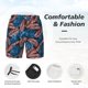 thumbnail image 3 of Fotbe Tropical Leaves Traje de Baño para Hombre – Shorts de Natación de Secado Rápido con Forro y Bolsillos-Medium, 3 of 6