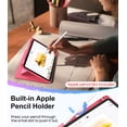 thumbnail image 6 of Fintie Vertical Stand Case for iPad 11th Generation 11-inch (A16, 2025) & iPad 10th Generation 10.9-inch (2022) – Magnetic Multi-Angle Case with Clear Back & Pencil Holder, Pink, 6 of 7