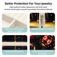 thumbnail image 3 of Ladybird Travel Portable Square Jewelry Stand Organizer Storage Box for Rings, Earrings, Necklaces, Bracelets - Suitable for Girls and Women, 3 of 6