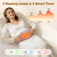 thumbnail image 4 of Comfytemp Cordless Heating Pad for Period Cramps, 3 Heat & Timer Settings, Gifts for Women/Girls/Mom, Purple, 4 of 9