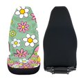 thumbnail image 6 of Psesaysky Vehicle Seat Covers Automotive, Anti-Slip Vehicle Interior Decor Protector SUV Decorative, Retro Floral Print, 6 of 9