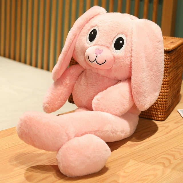 Jouet en Peluche Lapin à Oreilles Tirables Jouets en Peluche Lapin à Oreilles Tirables Jouet en Peluche Lapin Extensible Jouet en Peluche Lapin à Oreilles Élastiques Jouets en Peluche à Coutures Fines