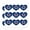 Opaque, variant on NHL Winnipeg Jets Logo Heart Shaped Planner Calendar Scrapbook Craft Stickers