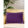 thumbnail image 2 of Waterproof Outdoor Throw Pillows with Inserts 12"x20", Pure Dark Purple Soft Decorative Pillowcases for Couch Bedroom, Simple Solid Color Pillow Covers for Sofa Living Room, 2 of 8